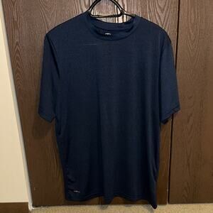 Athletic Works Navy Short Sleeve Tee - size L
